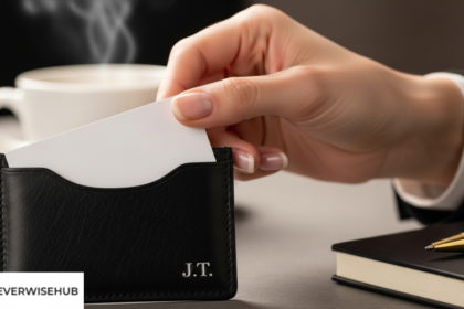 leather business card holder