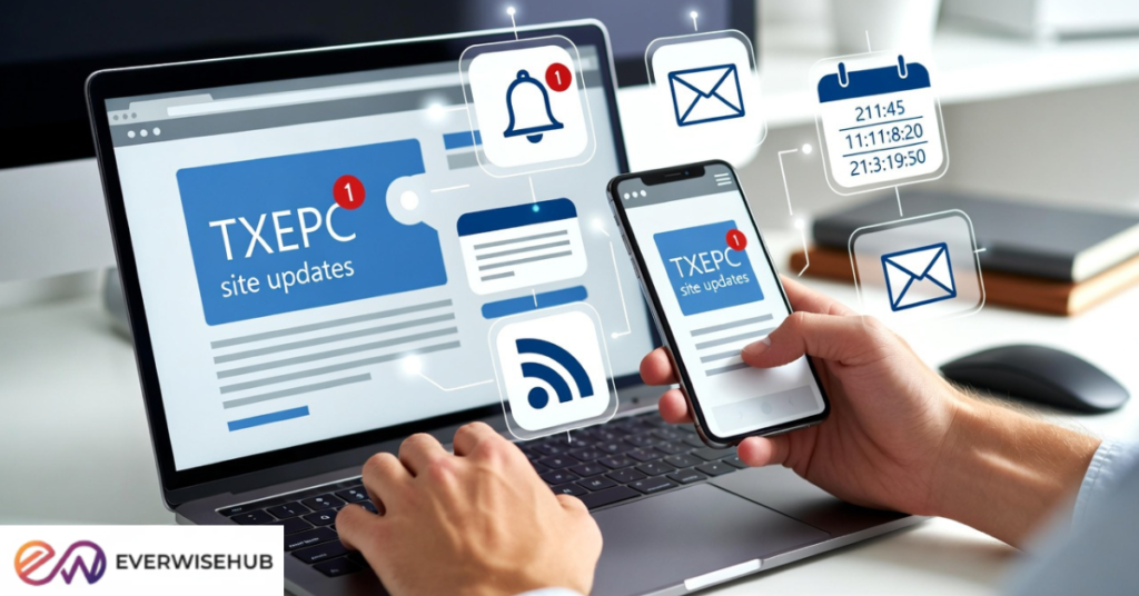 how to stay always updated with txepc site
