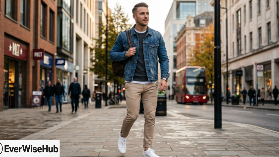 how to style denim jacket men