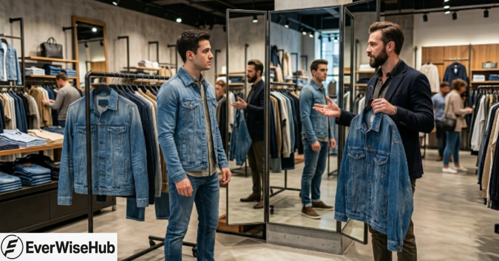 how to style denim jacket men