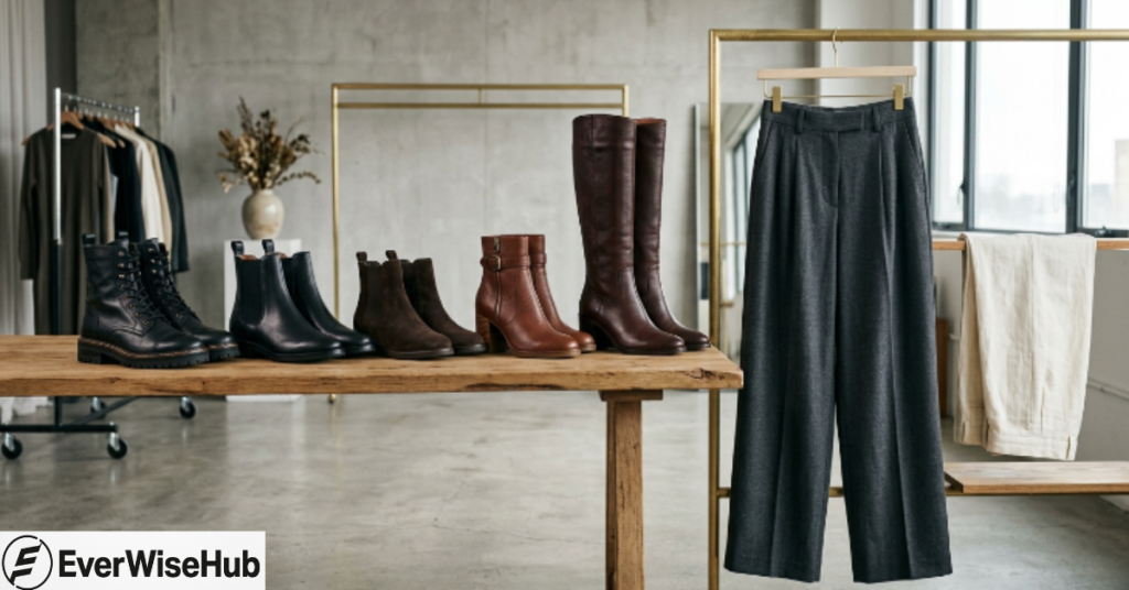 boots that go with wide leg pants